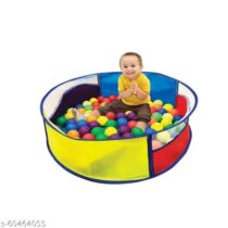 Foldable Round Ball Pool, Indoor/Outdoor Ball Pit with 50 multicolor Balls, Ball Pool Game for 2-5 Years Old Kids, Boys, Girls
