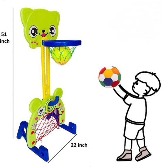 Playtool Basketball Toy set 3-in-1/Multi Activity Play centre 3-in-1