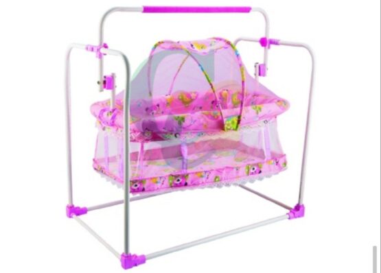 Nanne Munne-103 New Born Baby Sleep Swing Cradle/Jhula/Palna/Bed with Mosquito Net