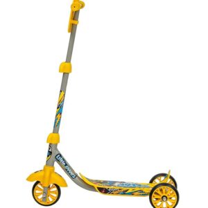 WOKMAN Little Champs Kick Scooter with Basket | Foldable Kids Scooter, 3 Wheel Kids Scooter | Height Adjustable and Rear Brake | Baby Scooter Toys for 3+ Year Old