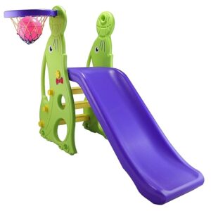 Dolphin Slide for Kids/baccho ki slide/Unbreakable Plastic, Indoor-Outdoor (Foldable), Multicolor