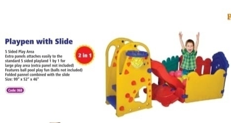playpen with slide 2 in 1
