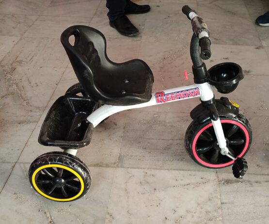 baby tricycle with bearing in rear wheelss