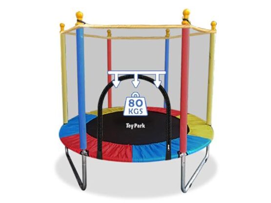 Toypark Trampoline 4.5feet/55’inch safety net/indoor & Outdoor trampoline for children