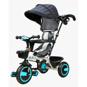 Luusa DLS-01 musical baby tricycle/Baby Tricycle with Parental Control, Cushion Seat and Safety Guard Rail for Boys/Girls/for Age Group 2+ Years