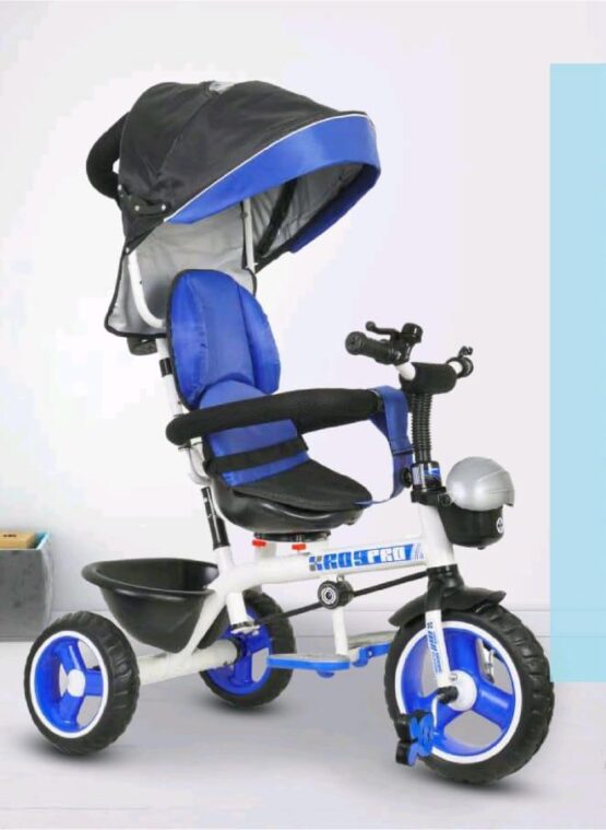 Luusa XR-09 baby tricycle/Baby Tricycle with Parental Control, Cushion Seat and Safety Guard Rail for Boys/Girls/for Age Group 2+ Years