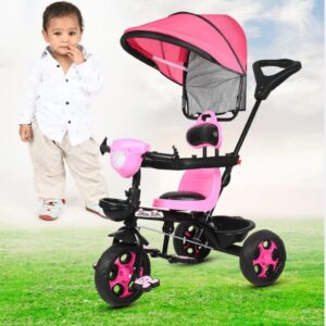 Baby shine tricycle with canopy & parental handle/Baby Trike/Tricycle with Canopy for Kids/Boys/Girls