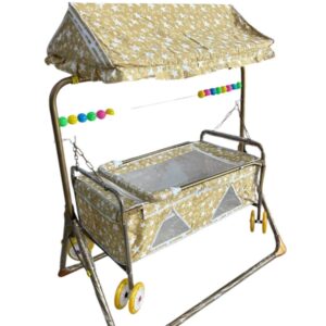 Metal Premium Foldable Baby Cradle | Jhula Palna For New Born Babies | Comfortable Multi-Use Baby Cradle