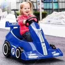 Go-kart electric car for kids with parental handle/rechargeable go-kart car/6v Go-kart car for children