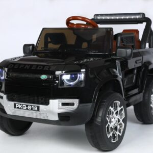 Kids 4x4 Land Rover Defender Kids Car Ride On Jeep, 12V Electric Ride On Jeep For Kids With Remote Control 1-6 Yrs Jeep Battery Operated Ride On (black)