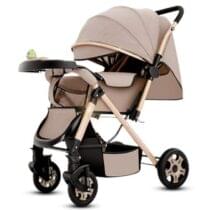 Baby Stroller/Pram, One Fold, Travel Friendly, 5 Point Safety Harness, Reversible Handle bar, Multilevel Recline & Adjustable footrest, Extendable Canopy, for Babies 0-3 Years